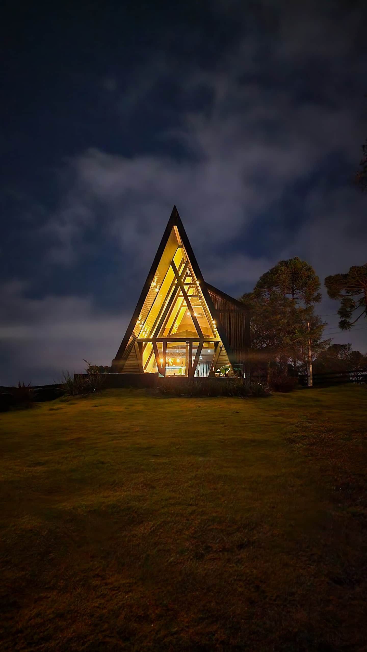 Chalé Black Diamond em Urubici, SC — Noite na montanha