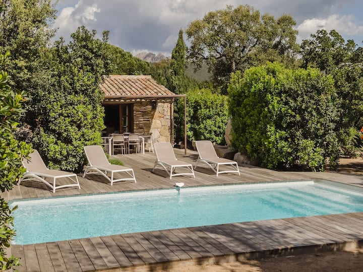 Ste Lucie De Porto Vecchio Neue Scheune Klimaanlage / Beheizter Pool (Klassifiziert ****) - Zonza