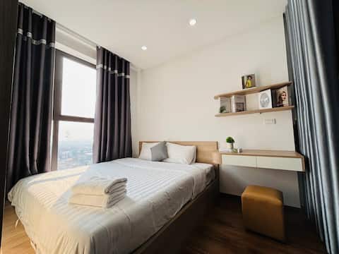 Serviced 1br Apt Bac Ninh high floor with heater