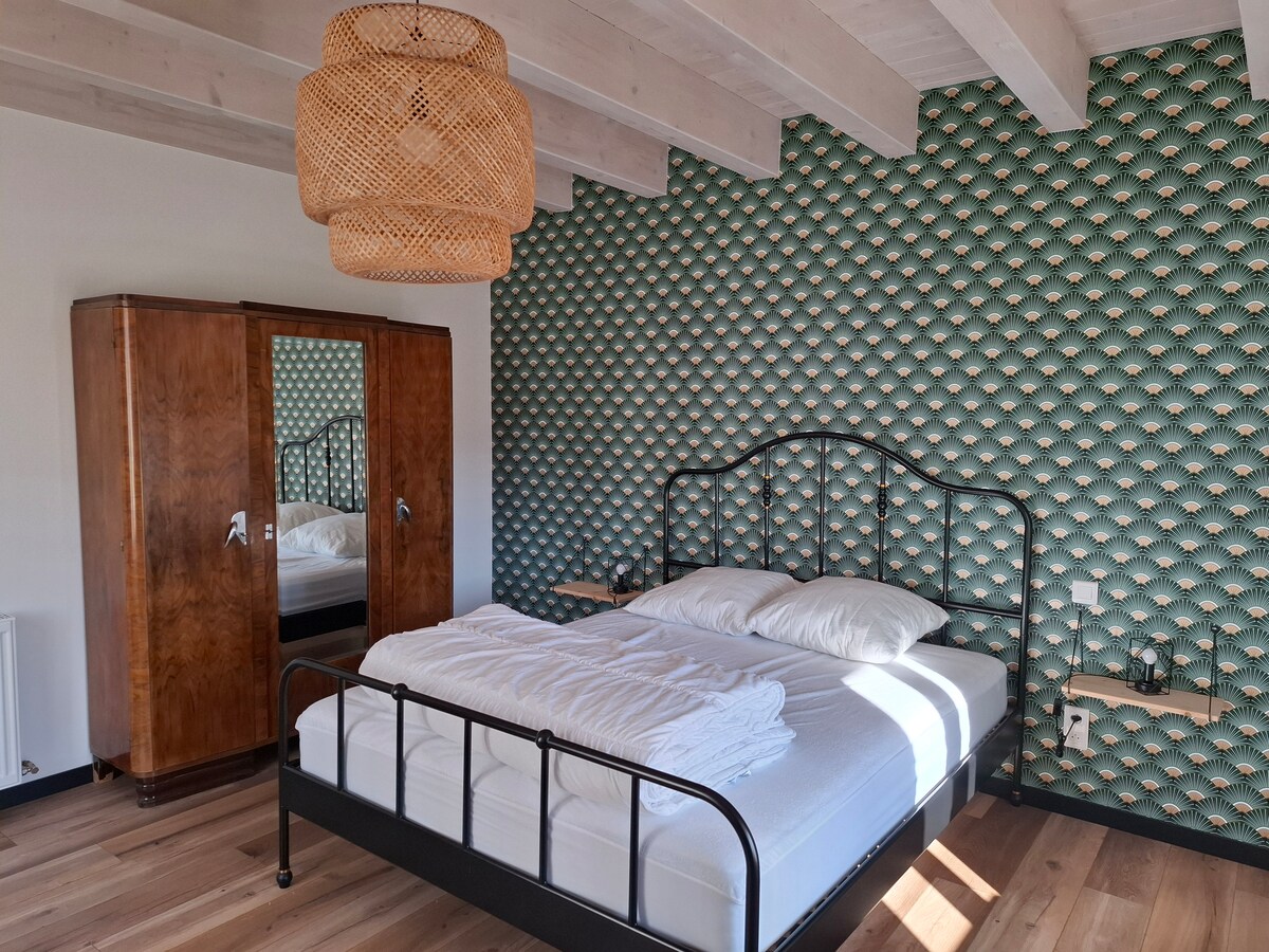 Habitación en el primer piso - cama de 160x200 + cuna 60x120