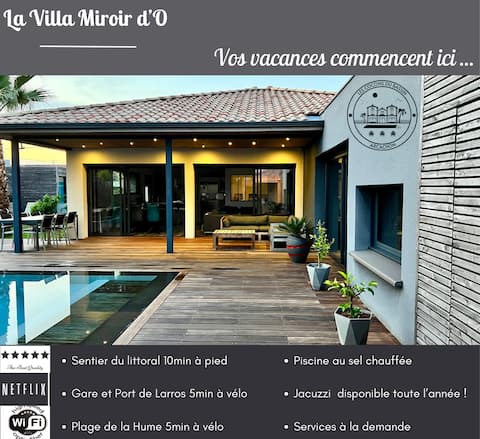 Villa Miroir d'O - Swimming pool/Spa/Air conditioning/Coastal walk