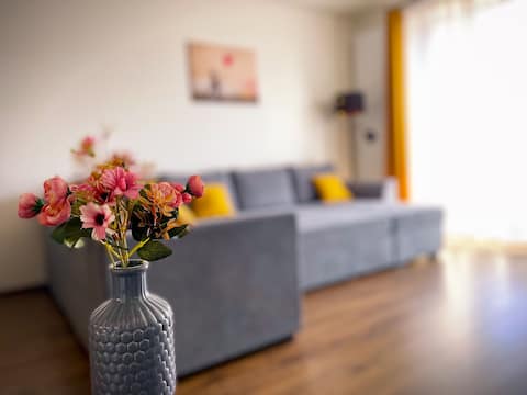 AlBeRe apartment with king bed & free parking