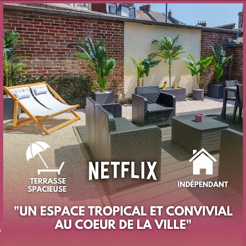 L'escale tropicale, independent apartment on the ground floor