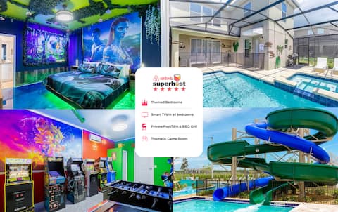 5BR Space to Gather with Pvt Pool/Spa & Games 4430