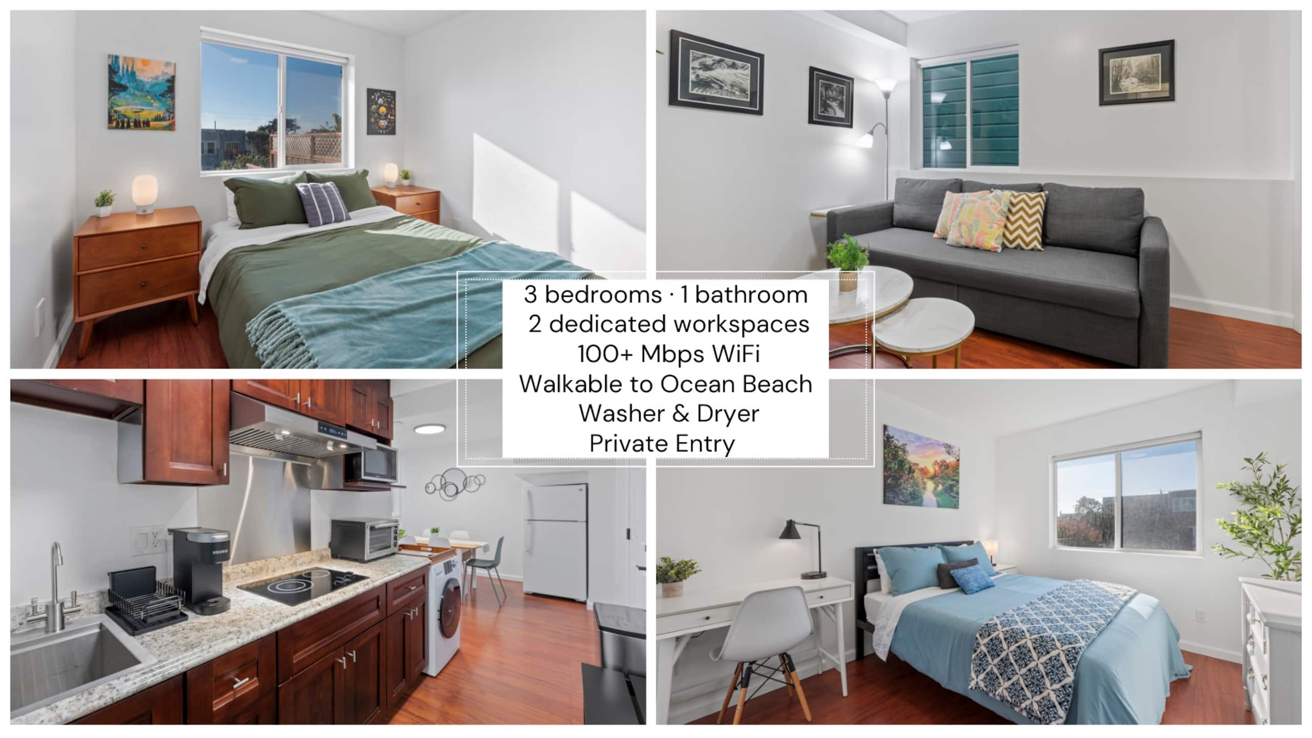 Sweet Sunset Suite (3bd/1ba, Beach in 4 Blocks) - Image 1