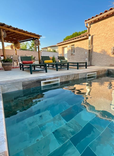 House with pool Sète and Montpellier