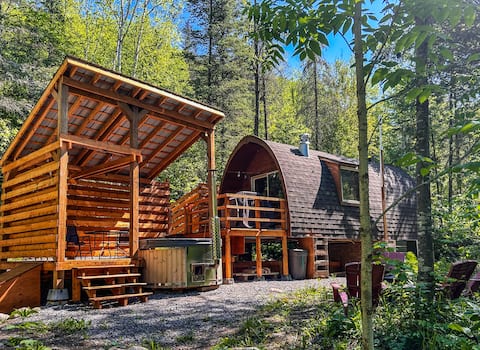 Spa, Sauna & River, Enchanting Hobbit Pod