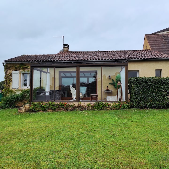 Belle Maison Vue Panoramique Gourdon Jardin Privé - Gourdon