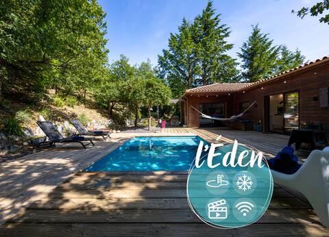 L'Éden | Architect-designed house, Swimming pool, Home cinema