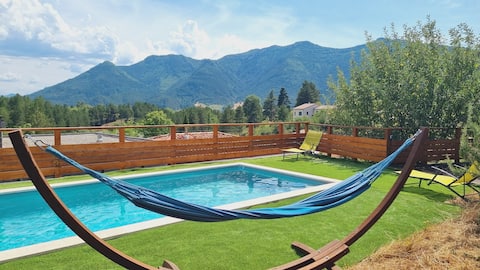 Modern house, pool, 10/11 people, Drôme