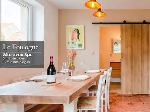 Le Foulogne Chic Gite with Jacuzzi in Caen