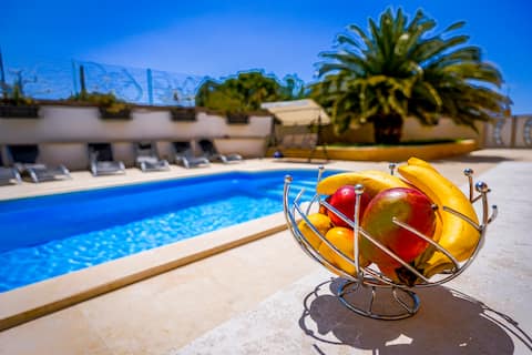 Big Apartment 400 m from beach with Private pool!