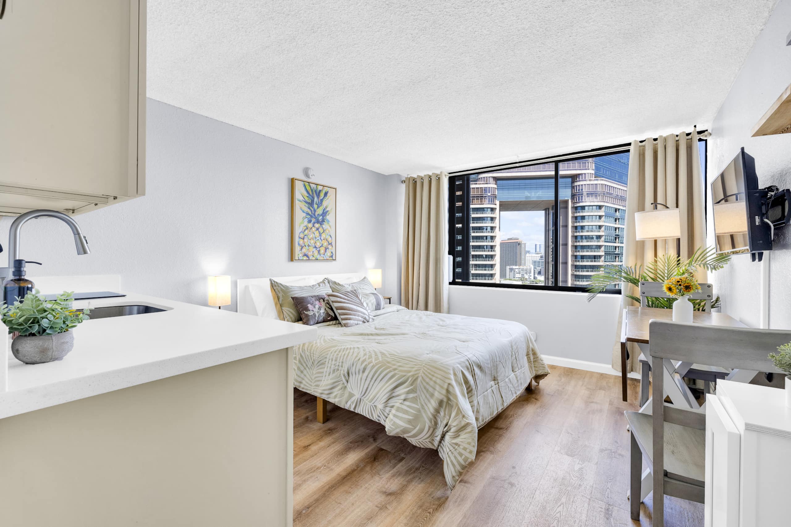 Modern 26F Waikiki Studio with Mountain View A + B - Photo 9