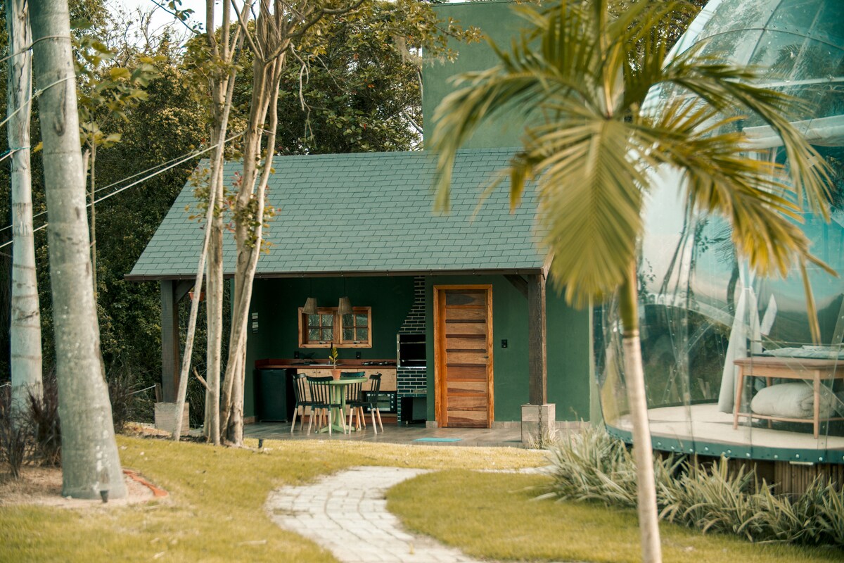 Top Airbnb: Bubble house overlooking the mountains em Imaruí