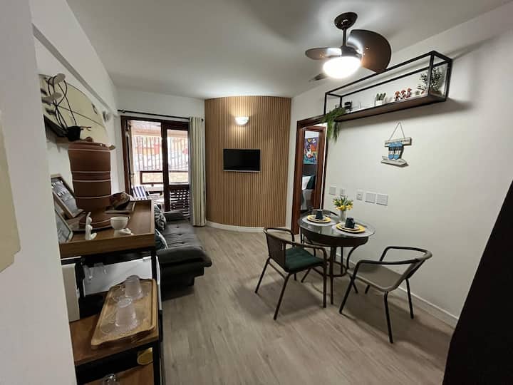 Flat Na Beira Da Praia De Ponta Negra, Completo! - Natal