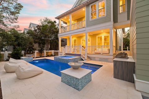 Loaded WaterColor Home! Pool, Spa, LSV, & 6 Bikes!