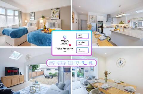 Central House - Sleeps 8 - Free Parking - FastWifi