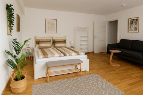 Beliebte Airbnb-Anzeige: Cozy Terrace Studio 15Min Düsseldorf Airport&Messe in Meerbusch