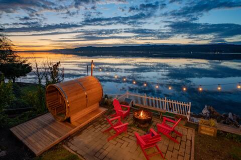 Fair Haven: Beachfront Home, Oyster, Barrel Sauna