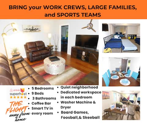 World Cup Ready•5BR Near Airport /Stadium•Sleeps14