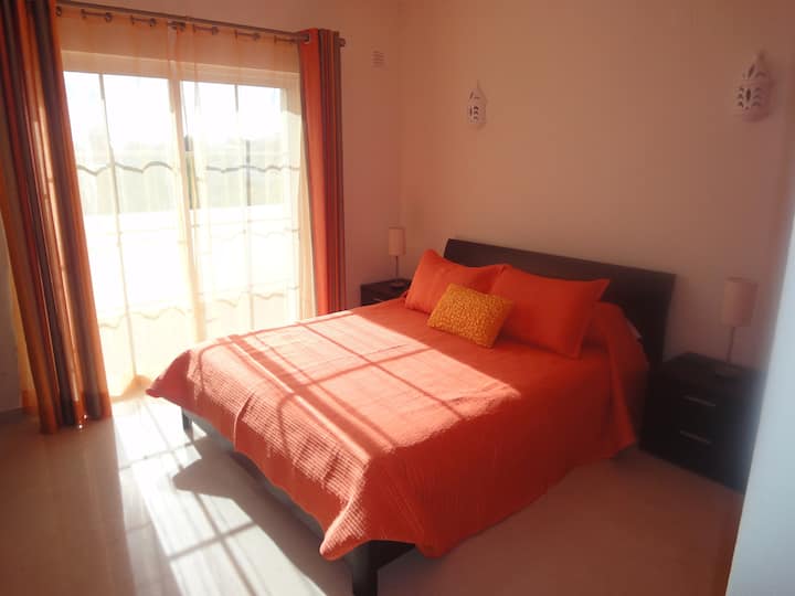 Upstairs bedroom with en suite and private balcony