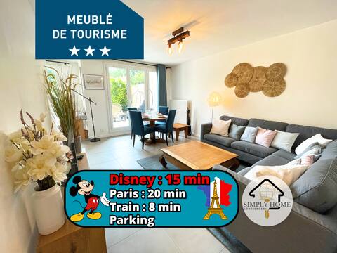 Duplex - Close Disney & Paris /Parking + Terrasse