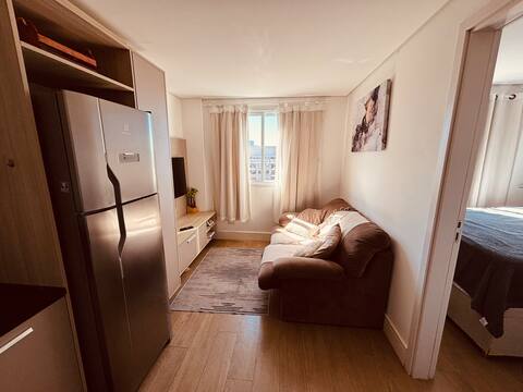 Successful Airbnb property: Modern Apartment with Hot/Cold Air | Close to Everything in Curitiba