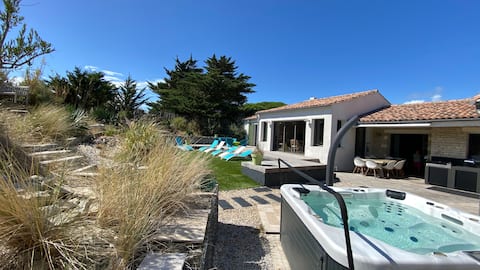 Villa Les Dunes, feet in the sand/SPA 5 bedrooms