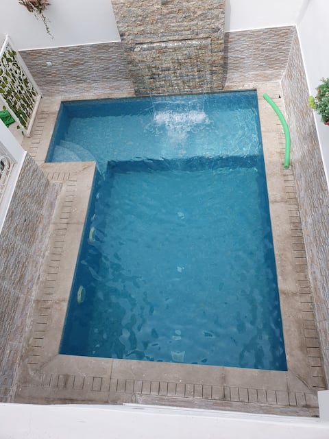 Villa with private pool, not overlooked.