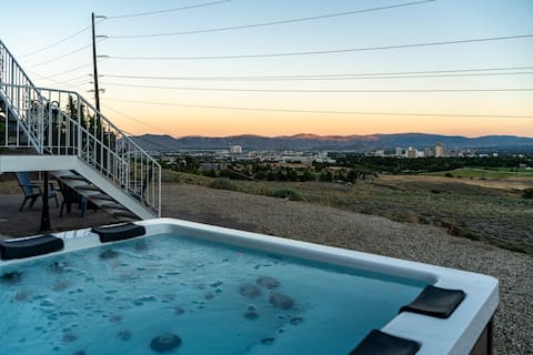 Unrivaled City Views At Hill House SPA & Fire Pit