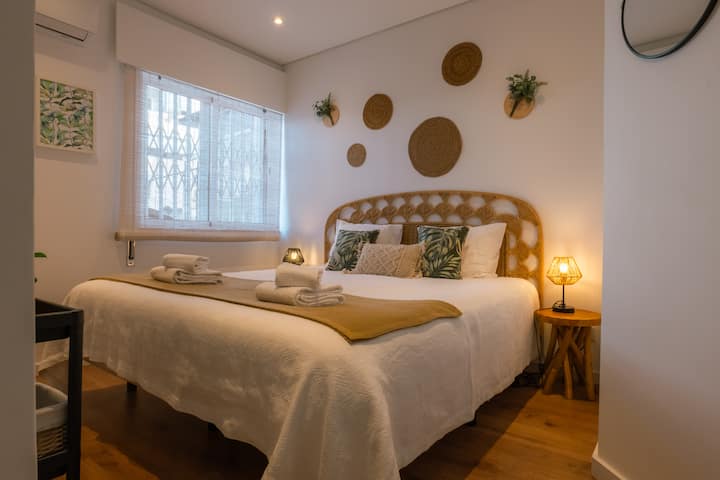 Room with king-size bed
