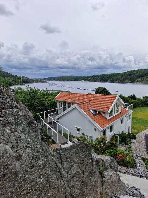 beach front home with lake view on beautiful Orust