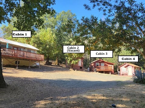 Sawdust Trails THREE Cabins near Wine Country