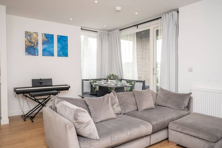 2bed Beckenham Apartment With 24h Gym And Workhub - Beckenham