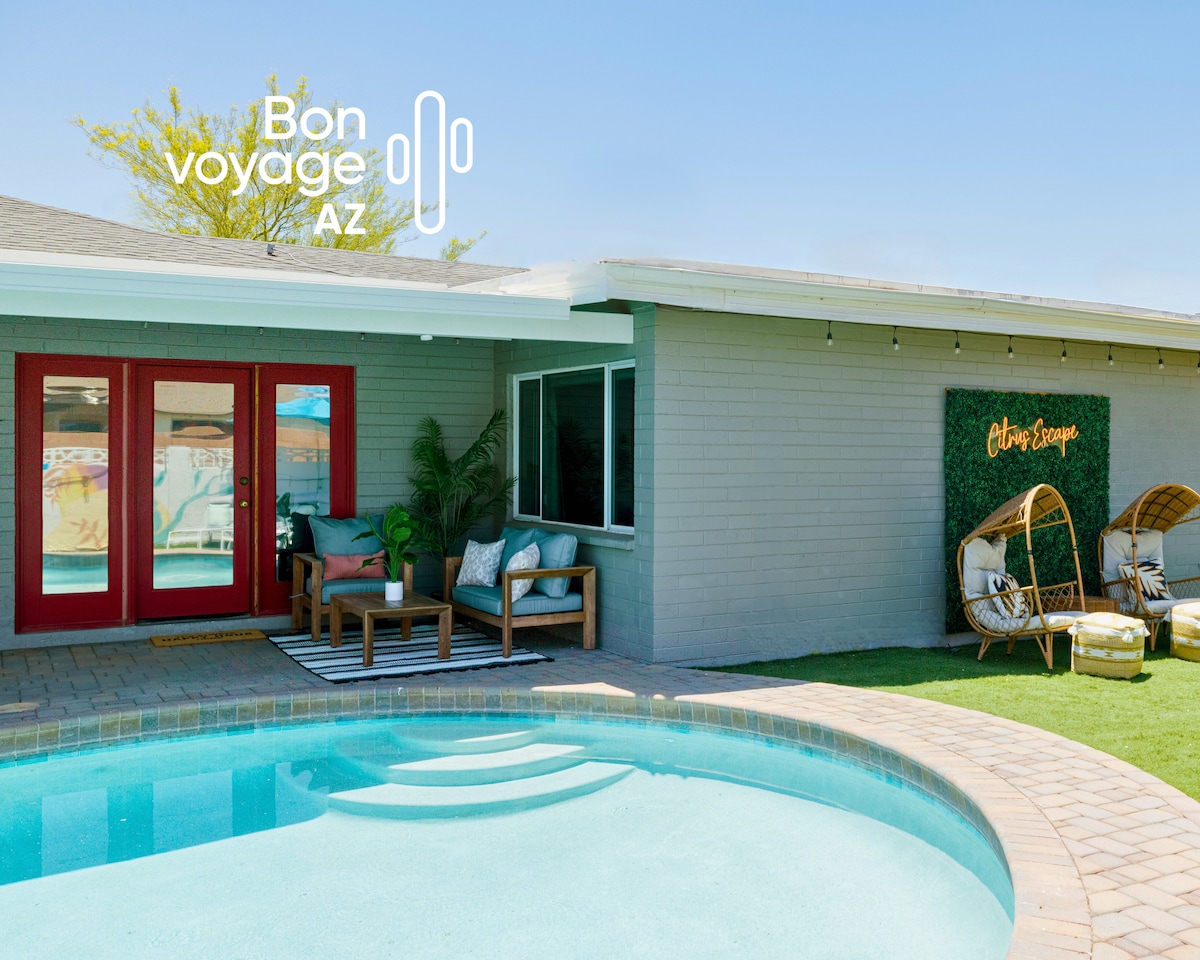 6BR getaway w/ private heated pool & games! - Houses for Rent in