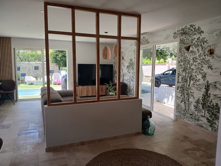 Villa Au Calme - 8/10 Pers- Piscine-clim-wifi - Sommières