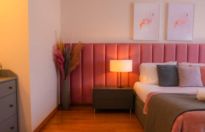 Bedroom in Suite No. 1 - Flamingos