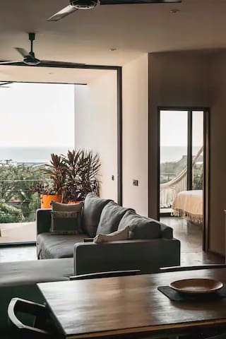 Entire home with 2 bedrooms in Santa Maria Colotepec - La Barra Resorts 4 | Apart w/ Pool | Ocean View