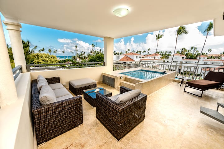 Luxury Ocean View Ph With Private Beach Area - Punta Cana