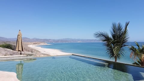 Luxury Beachfront Gem ~ Panoramic Sea Views ~ Pool