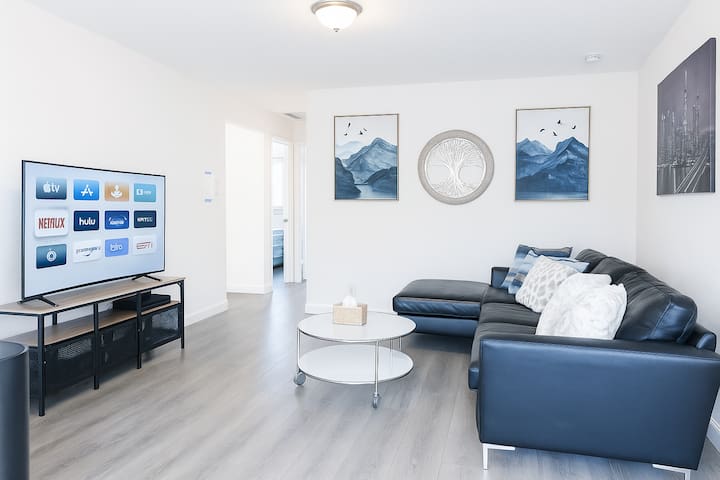 Best Safe Area｜Long Stay Discount｜ AC｜EV｜King Bed