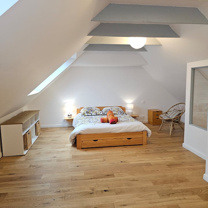 Lanvaon Lighthouse Master Suite View