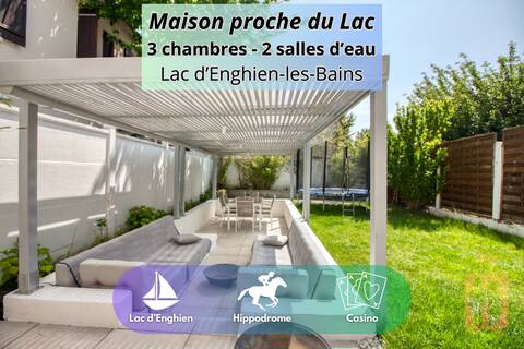 Cozy house with terraces close to Enghien's lake