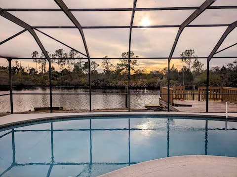 River Home with Pool, Sunset, Dolphin & Fishing