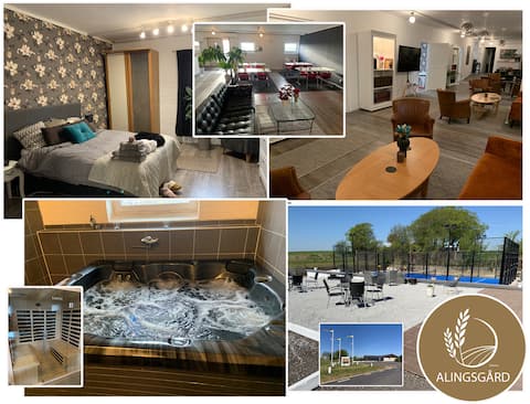 House 500m2 + Padel court, Hot tub, Sauna, Gym & Billiards