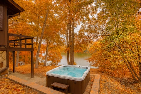 Lakeside Serenity Hot Tub Lake Sauna Dog Friendly