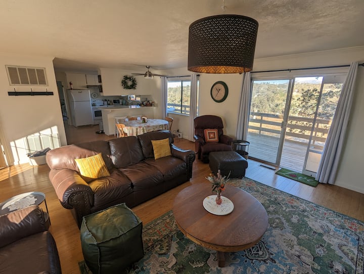 Morning coffee from the living room is a treat! Watch the birds or soak in the views. 