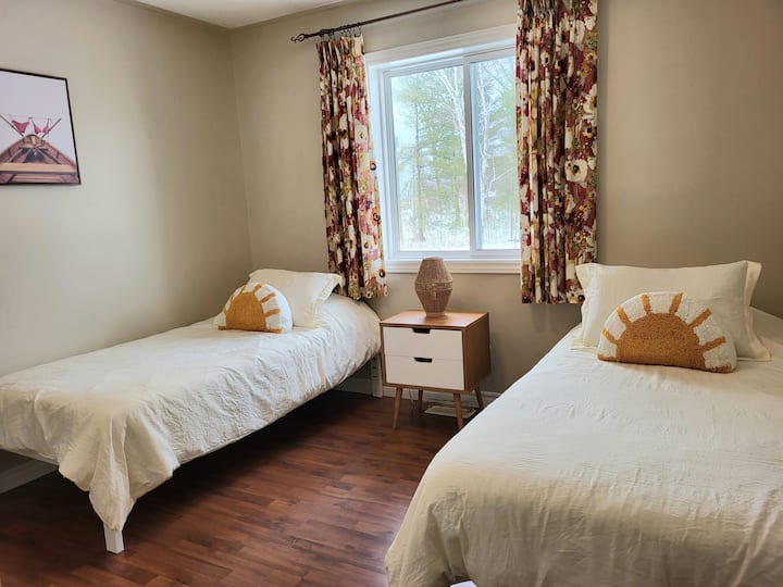 Two single beds