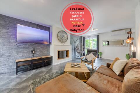"Le Garden" ~ Maison ~ 2PARKING ~ Jardin ~ Terrasse ~ WiFi