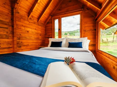 Popular Airbnb listing: Rural cabin 8' downtown, 15' hot springs/Fiber Optic in Paipa